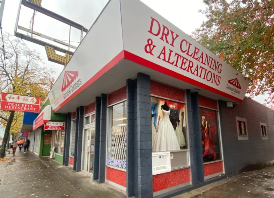 Carousel Cleaners Vancouver storefront on West 4th