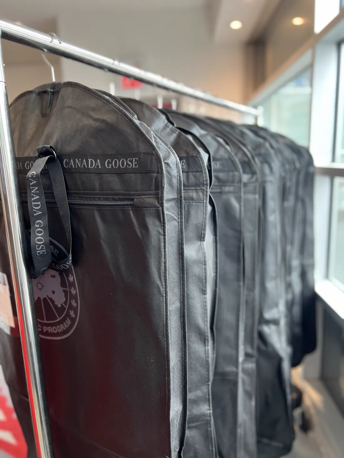 Canada Goose jacket receiving expert care at Carousel Cleaners