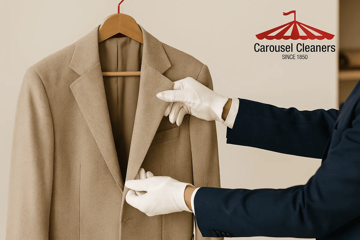 Luxury designer and couture garment care at Carousel Cleaners